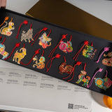 Oriental Decorations, Set of 12, Zodiac