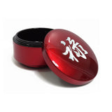 Round Trinket Box with Mother of Pearl Inlaid, Zodiac (Fu, Lu, Shou)
