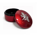 Round Trinket Box with Mother of Pearl Inlaid, Zodiac (Fu, Lu, Shou)