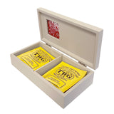 Tea Box, 2 Compartments, Harmony Tapestry