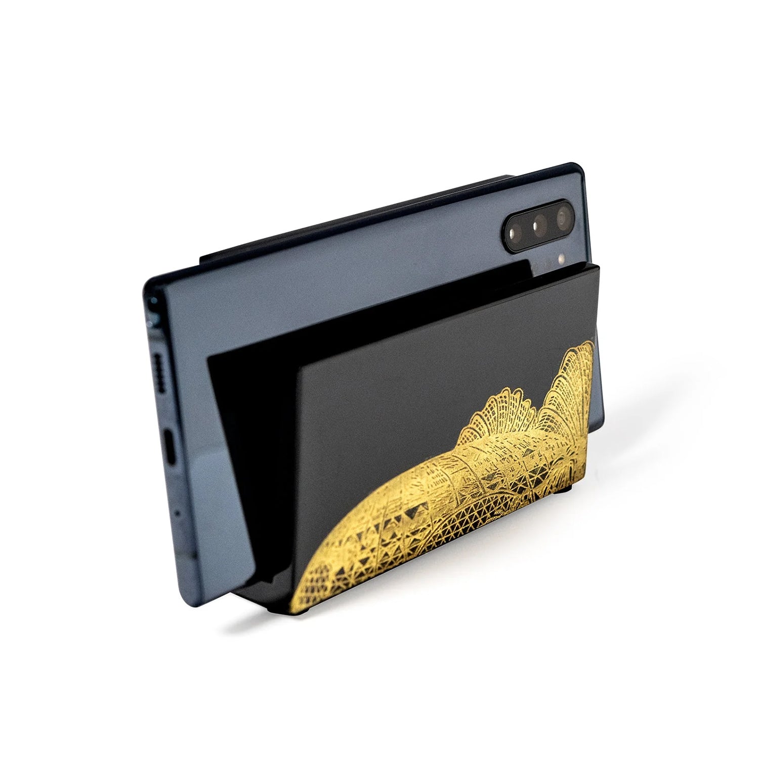 Letter / Mobile Phone Holder, Through the Looking Glass (Qua x ART:DIS)-Black - Qua | Distinctive Gifts