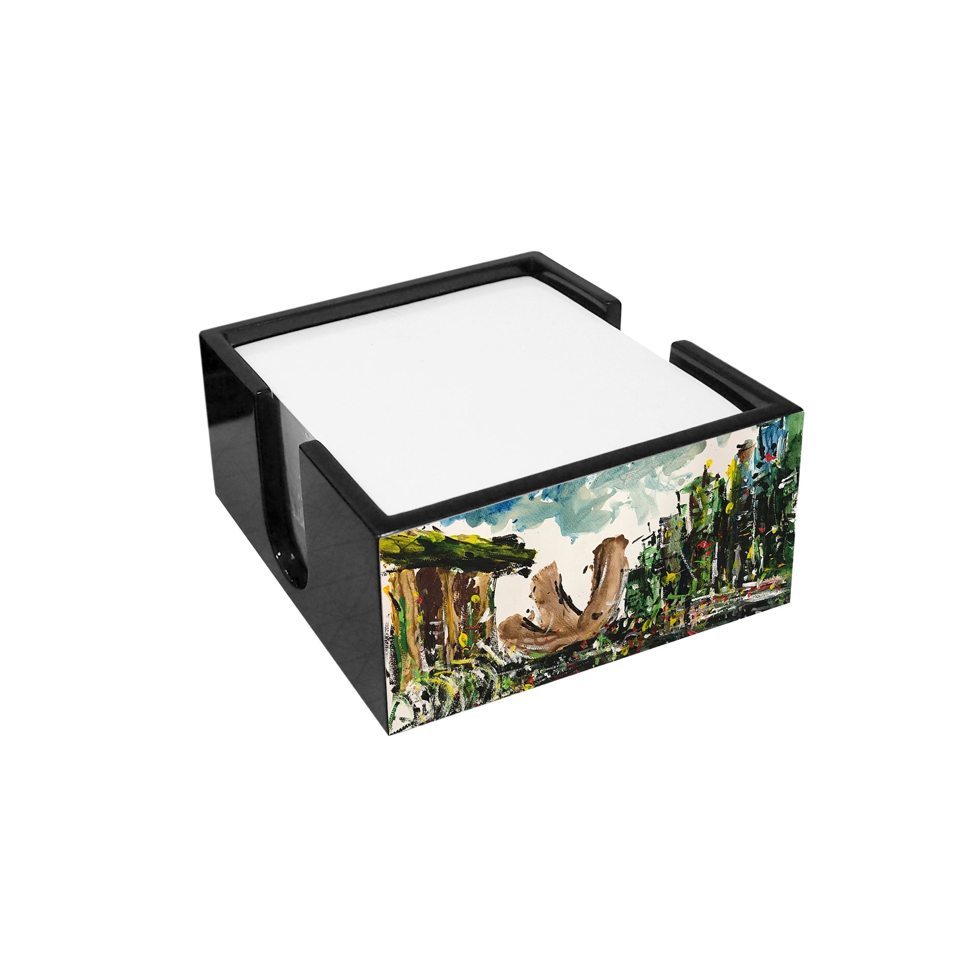 Notelet Memo Pad Holder, Singapore City (Qua x ART:DIS) - Marina Bay Sands - Qua | Distinctive Gifts