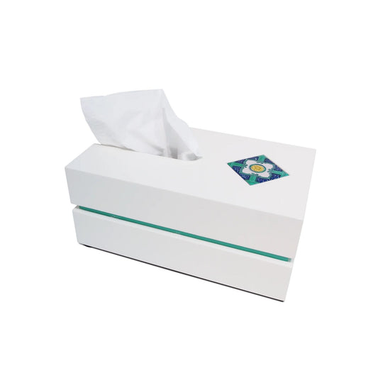 Tissue Box (Yellow Peony), Ivory Nyonya - Qua | Distinctive Gifts