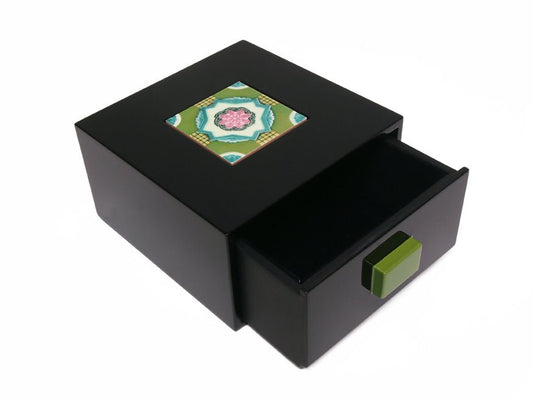 Treasure Box, Peranakan (Pink Lily) - Qua | Distinctive Gifts