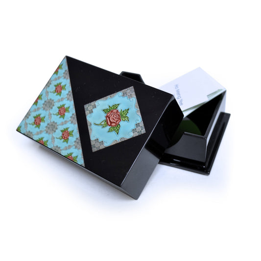 Business Card Box, Peranakan (Red Rose) - Qua | Distinctive Gifts