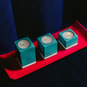 Tealight Holder Set of 3, Just Colour