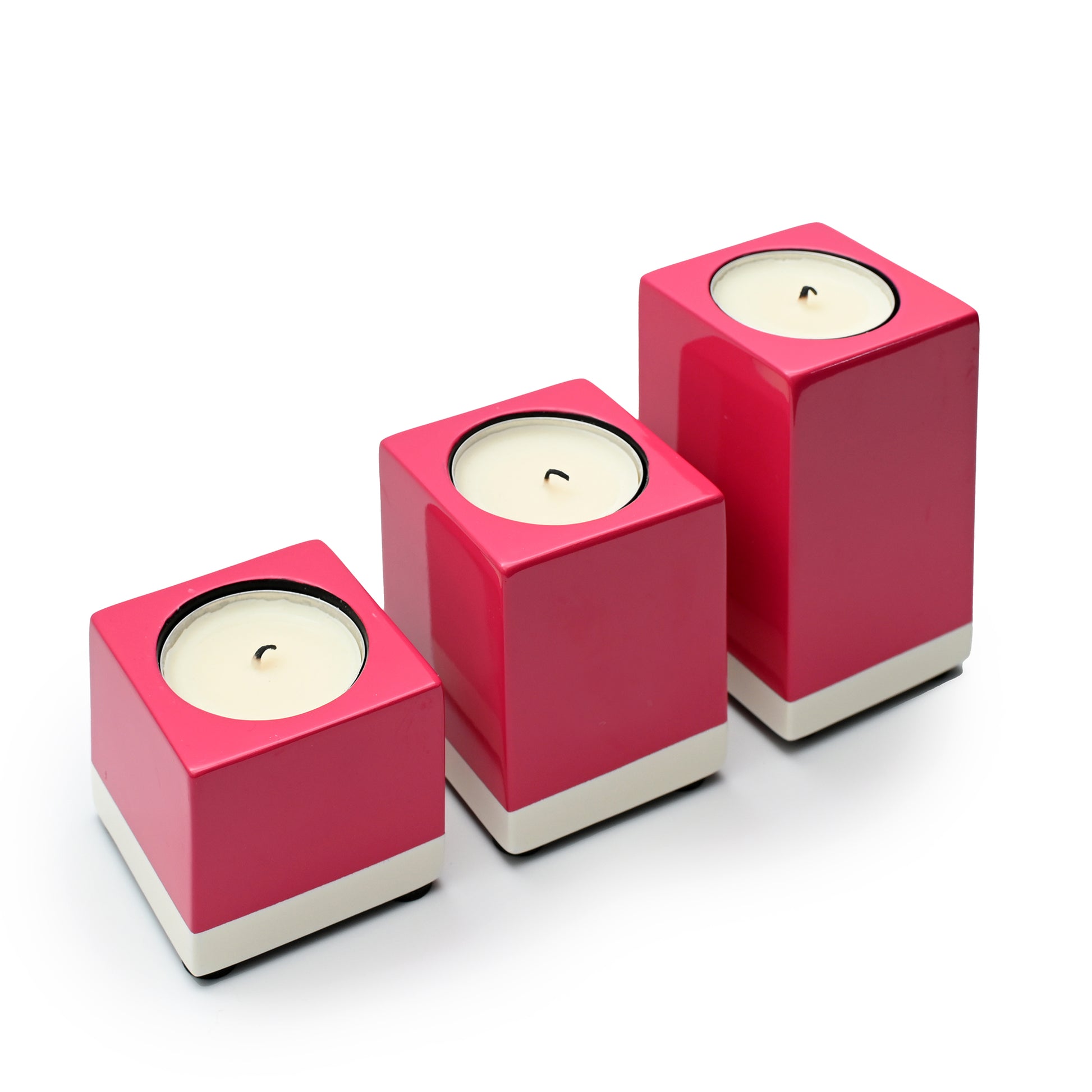 Tealight Holder Set of 3, Just Colour