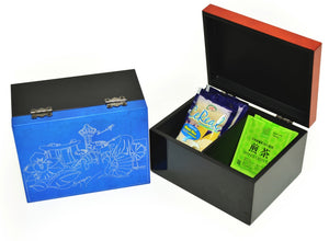 Tea Box, 2 Compartments, One Line Singapore (Singapore Skyline)