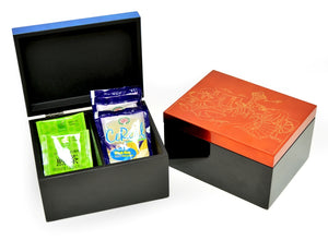 Tea Box, 2 Compartments, One Line Singapore (Singapore Skyline)