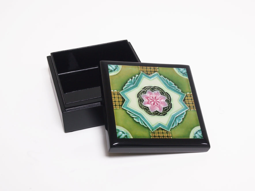 Trinket Box, Peranakan (Pink Lily)