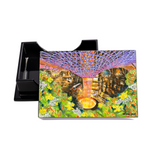 Desk Set (L) - Business Card Box + Notelet / Memo Pad Holder + Tray (Jewel Within) - City in Blossom