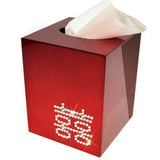 Square Tissue Box (Double Happiness) - Bedazzled