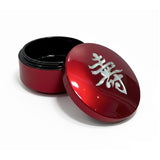 Round Trinket Box with Mother of Pearl Inlaid, Zodiac (Fu, Lu, Shou)