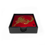 Coasters, Set of 4, Golden Gallop