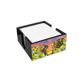 Desk Set (L) - Business Card Box + Notelet / Memo Pad Holder + Tray (Jewel Within) - City in Blossom