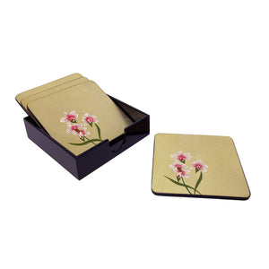 Coasters, Set of 4, Orchid