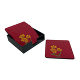 Coasters, Set of 4, Orchid