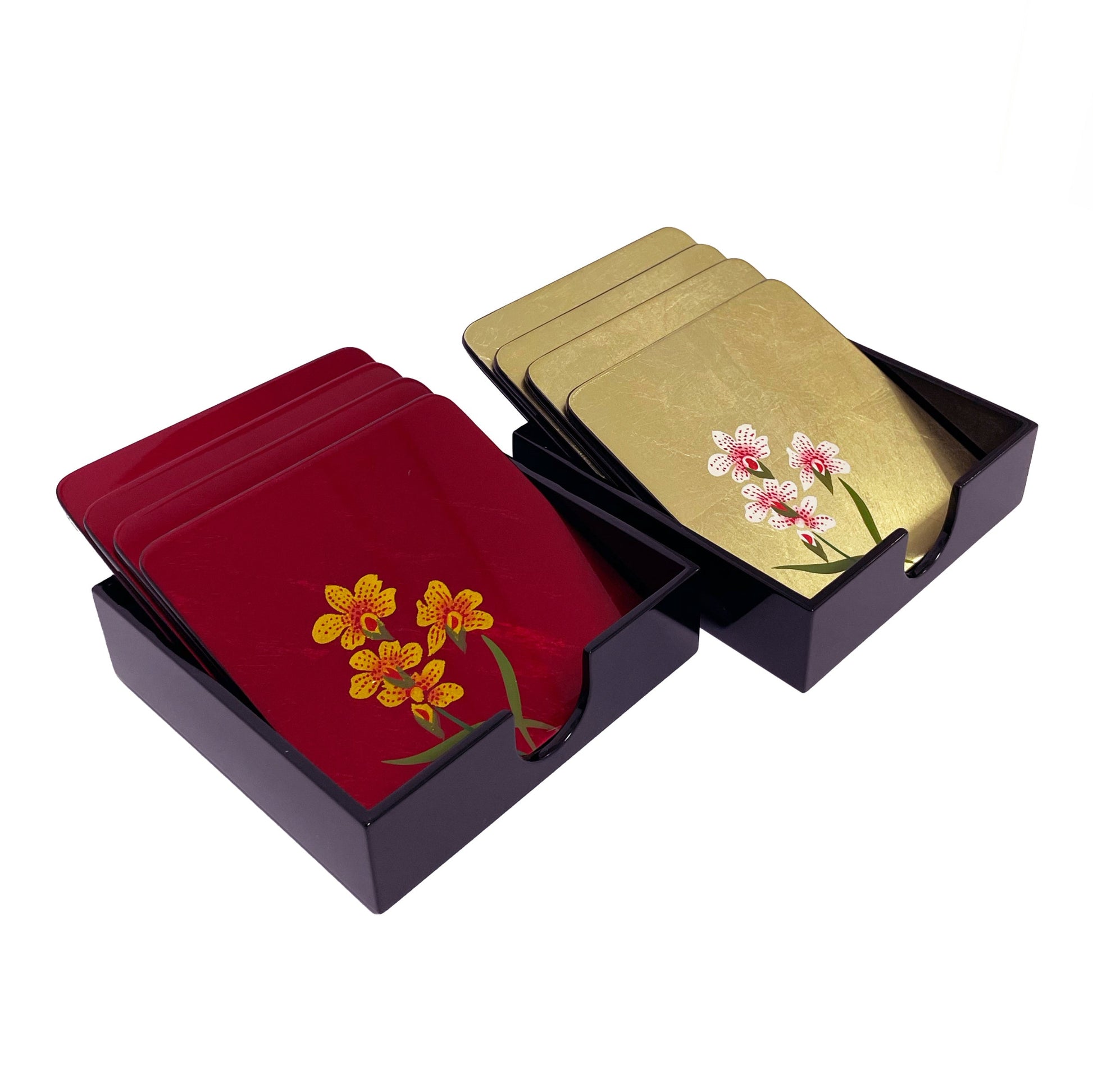 Coasters, Set of 4, Orchid