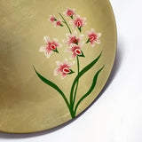Display Plate with Stand, Round, Orchid