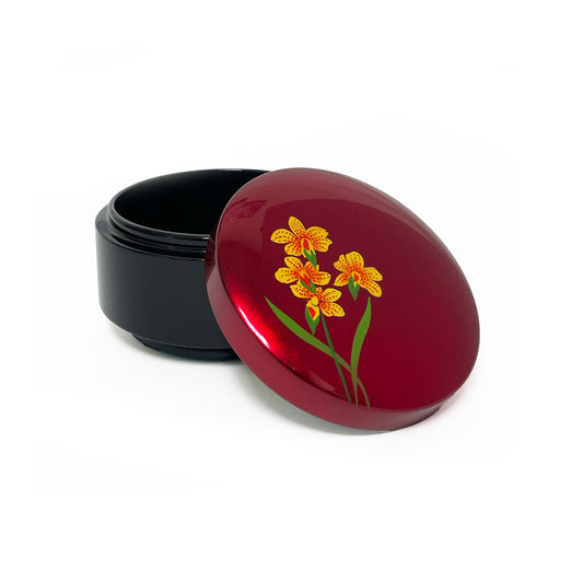 Round Trinket Box, Orchid