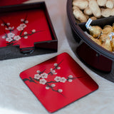Coasters, Set of 4, Cherry Blossom