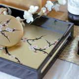 Rectangle Serving Tray, Cherry Blossom