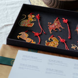 Oriental Decorations, Set of 12, Zodiac
