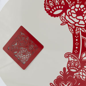 Display Plate with Stand, Harmony Tapestry