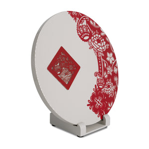 Display Plate with Stand, Harmony Tapestry