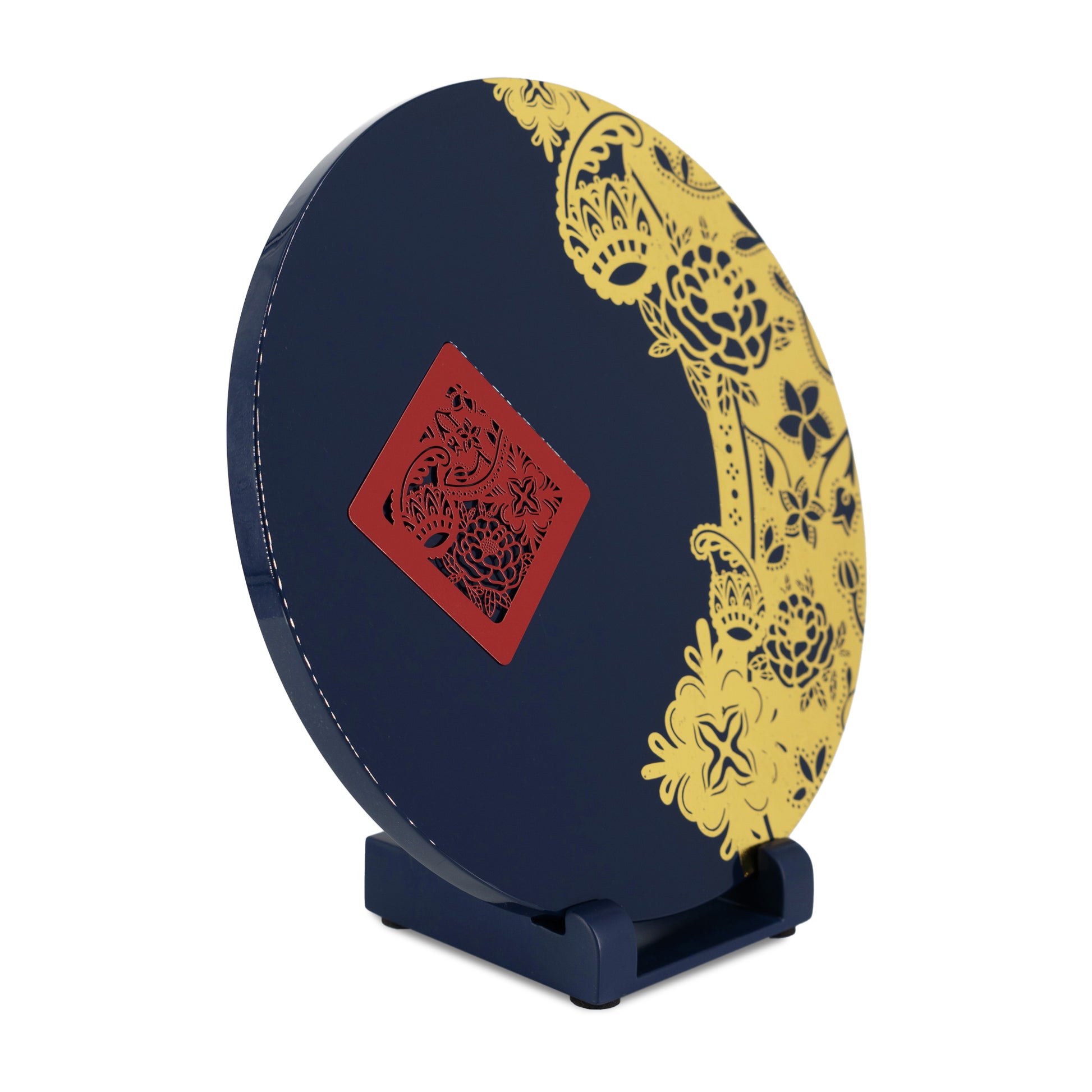 Display Plate with Stand, Harmony Tapestry