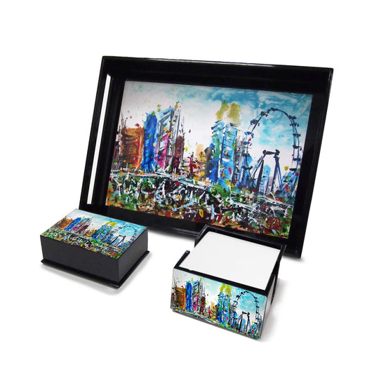 Desk Set (L), Singapore City (Qua x ART:DIS) - Singapore Flyer
