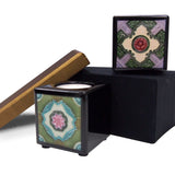 Tealight Holder, Set of 2, Peranakan (Pink Lily and Red Peony)