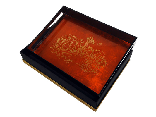 Serving Tray, One Line Singapore (Singapore Skyline)