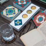 Bonsai Tealight Holder (Yellow Peony), Ivory Nyonya - Qua | Distinctive Gifts