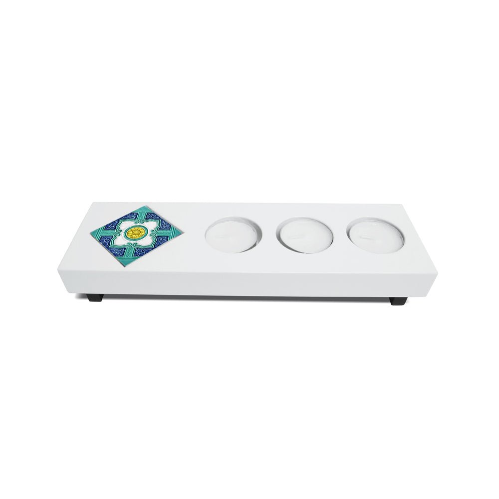 Bonsai Tealight Holder (Yellow Peony), Ivory Nyonya - Qua | Distinctive Gifts