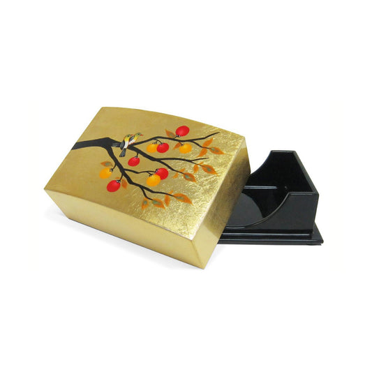 Business Card Box, Persimmons & Birds - Qua | Distinctive Gifts