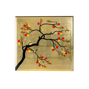 Chinese New Year Snack/Tea Box, Persimmons & Birds - Qua | Distinctive Gifts