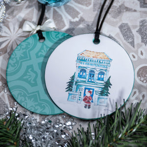 Christmas Ornaments, Set of 2, A Singapore Christmas Trail (Santa) - Qua | Distinctive Gifts