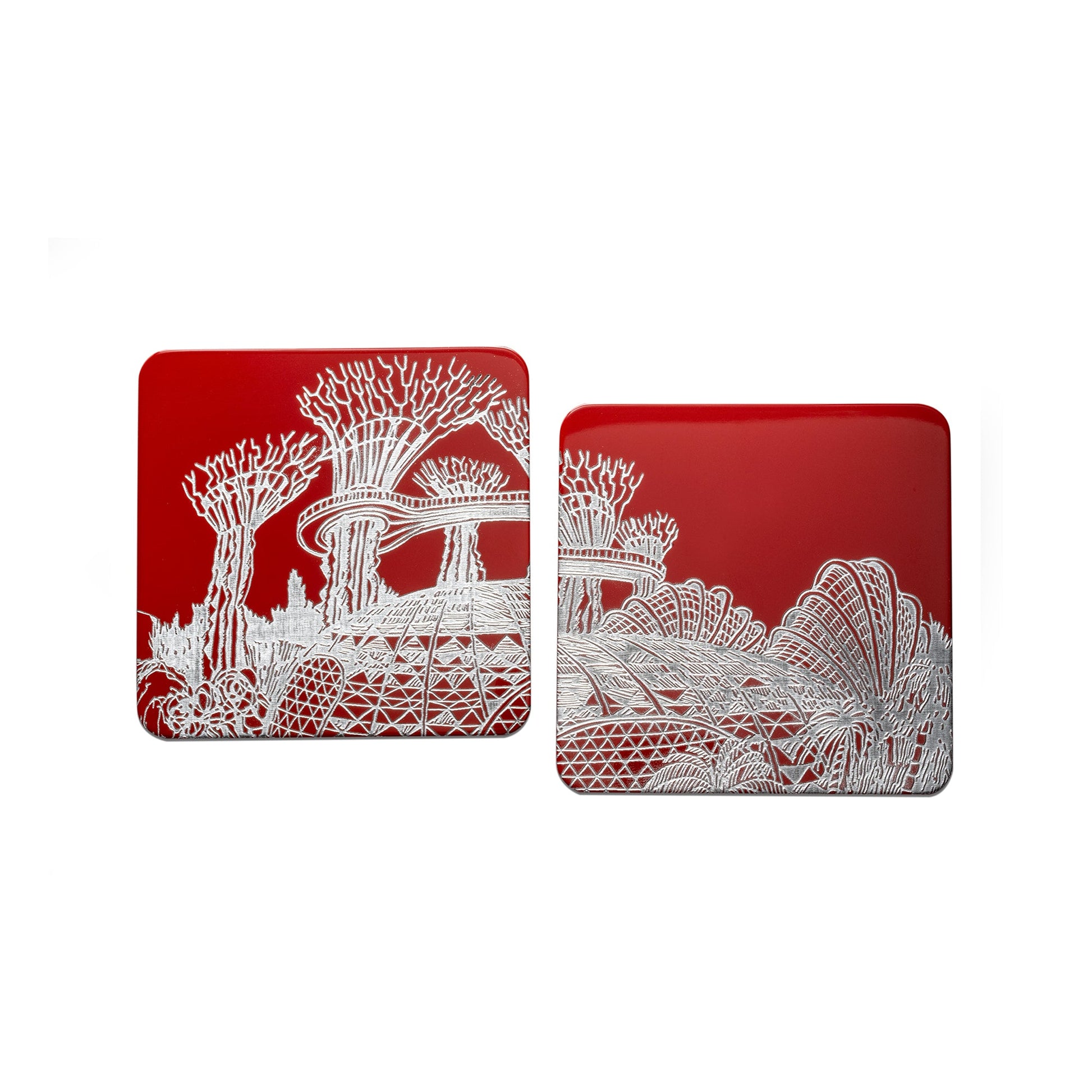 Coasters, Set of 2, Through the Looking Glass (Qua x ART:DIS) - Qua | Distinctive Gifts