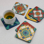 Coasters, Set of 6, Ivory Nyonya - Qua | Distinctive Gifts