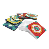 Desk Accessories B (Coaster, Set of 6 & Square Box) - Ivory Nyonya