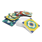 Desk Accessories B (Coaster, Set of 6 & Square Box) - Ivory Nyonya