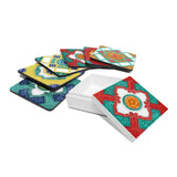 Desk Accessories B (Coaster, Set of 6 & Square Box) - Ivory Nyonya