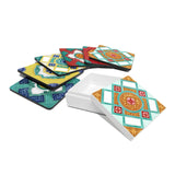 Desk Accessories B (Coaster, Set of 6 & Square Box) - Ivory Nyonya