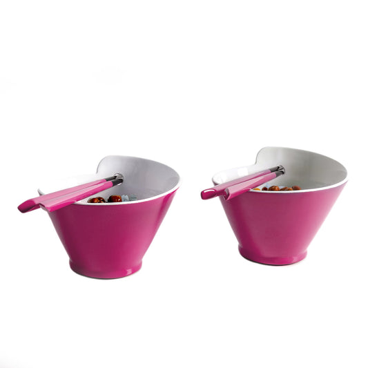 Dining Bowl Set of 2, Just Colour (Pink) - Qua | Distinctive Gifts