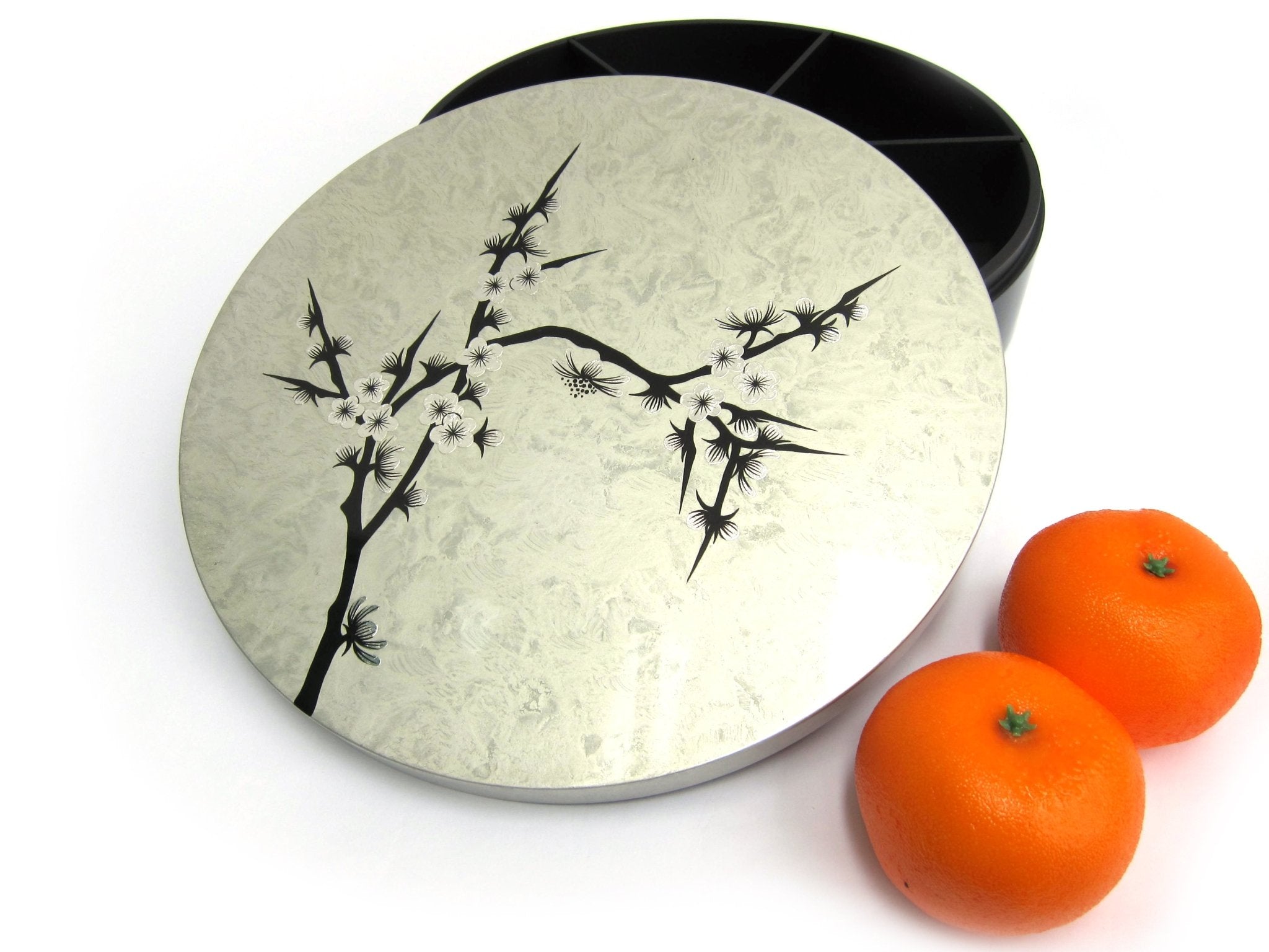 Eight Treasures Box, Round(S), Cherry Blossom - Qua | Distinctive Gifts