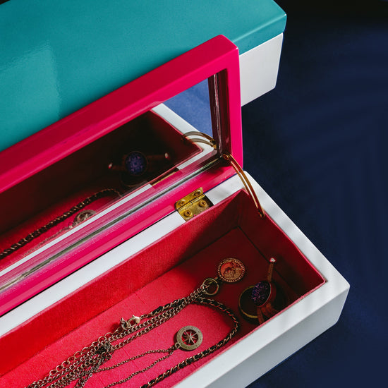 Jewellery Box, Just Colour (Pink) - Qua | Distinctive Gifts