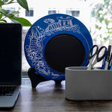 Display Plate with Stand, One Line Singapore (Singapore Skyline)