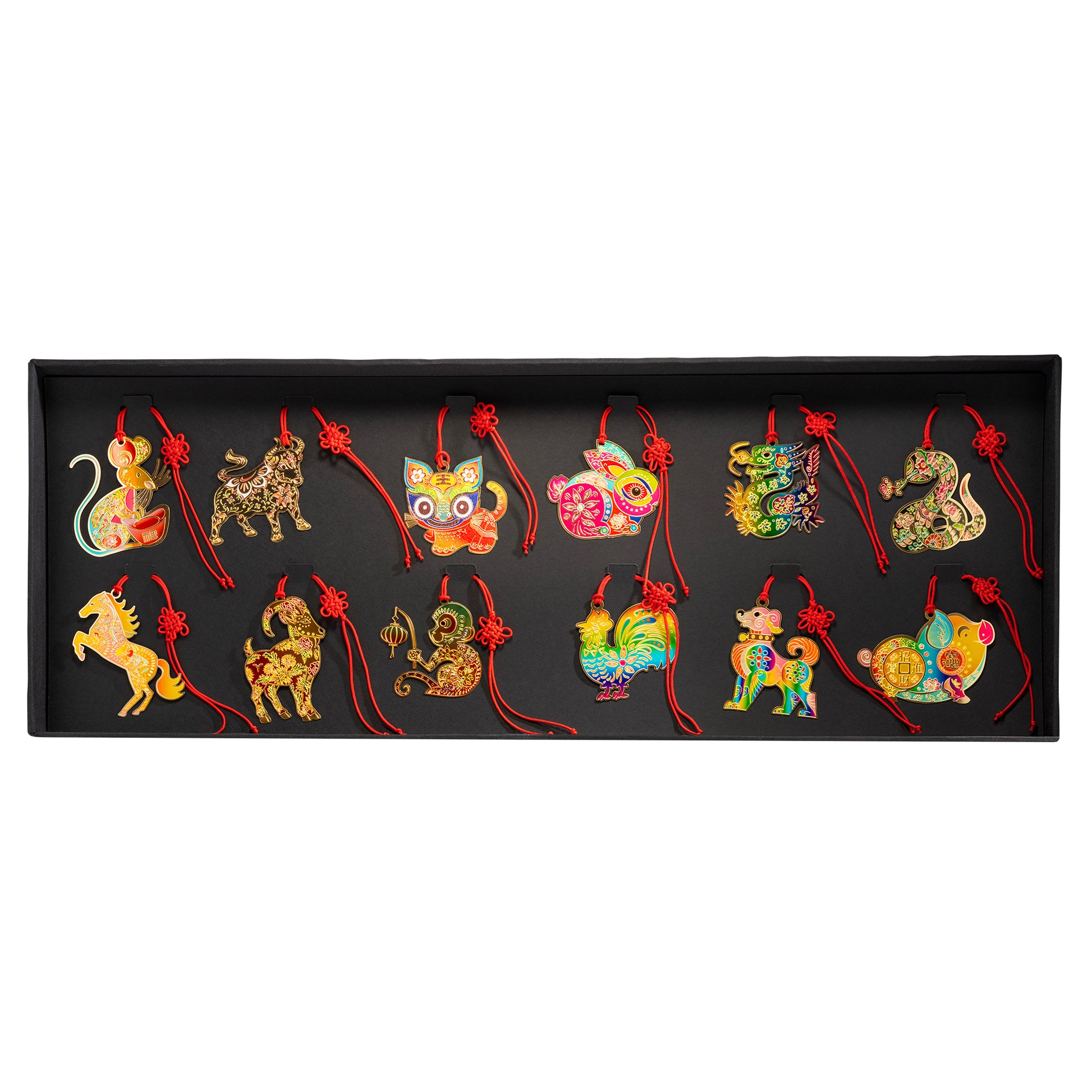 Oriental Decorations, Set of 12, Zodiac