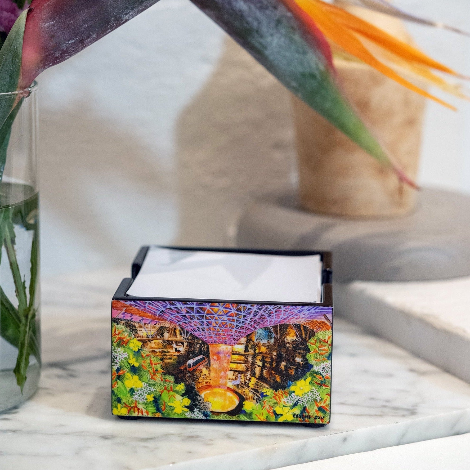 Business Card Box, City in Blossom - Jewel Within (Qua x ART:DIS)
